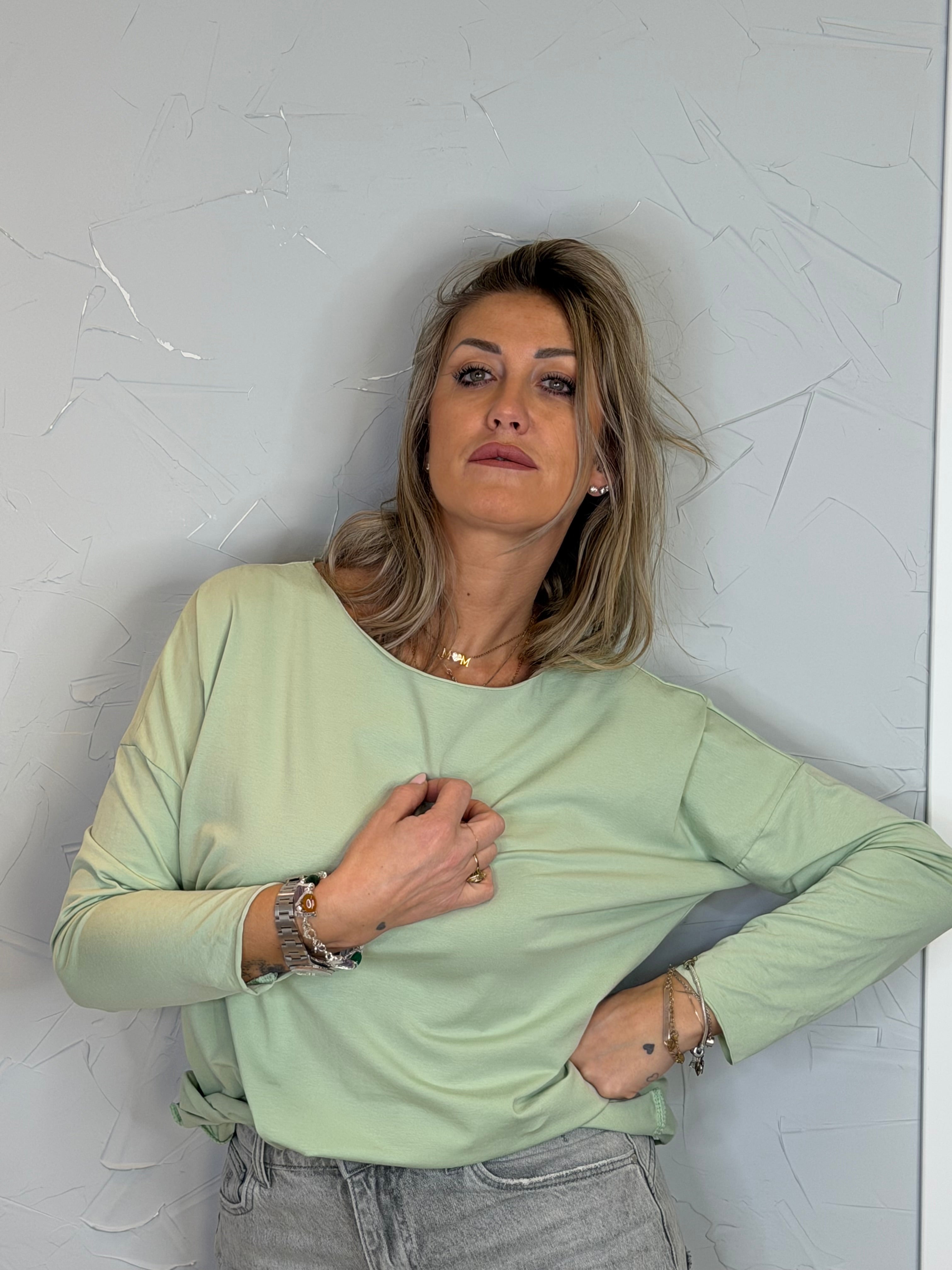 T-shirt taglio laser manica lunga