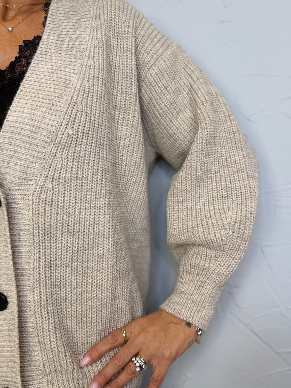 Cardigan basic lumina