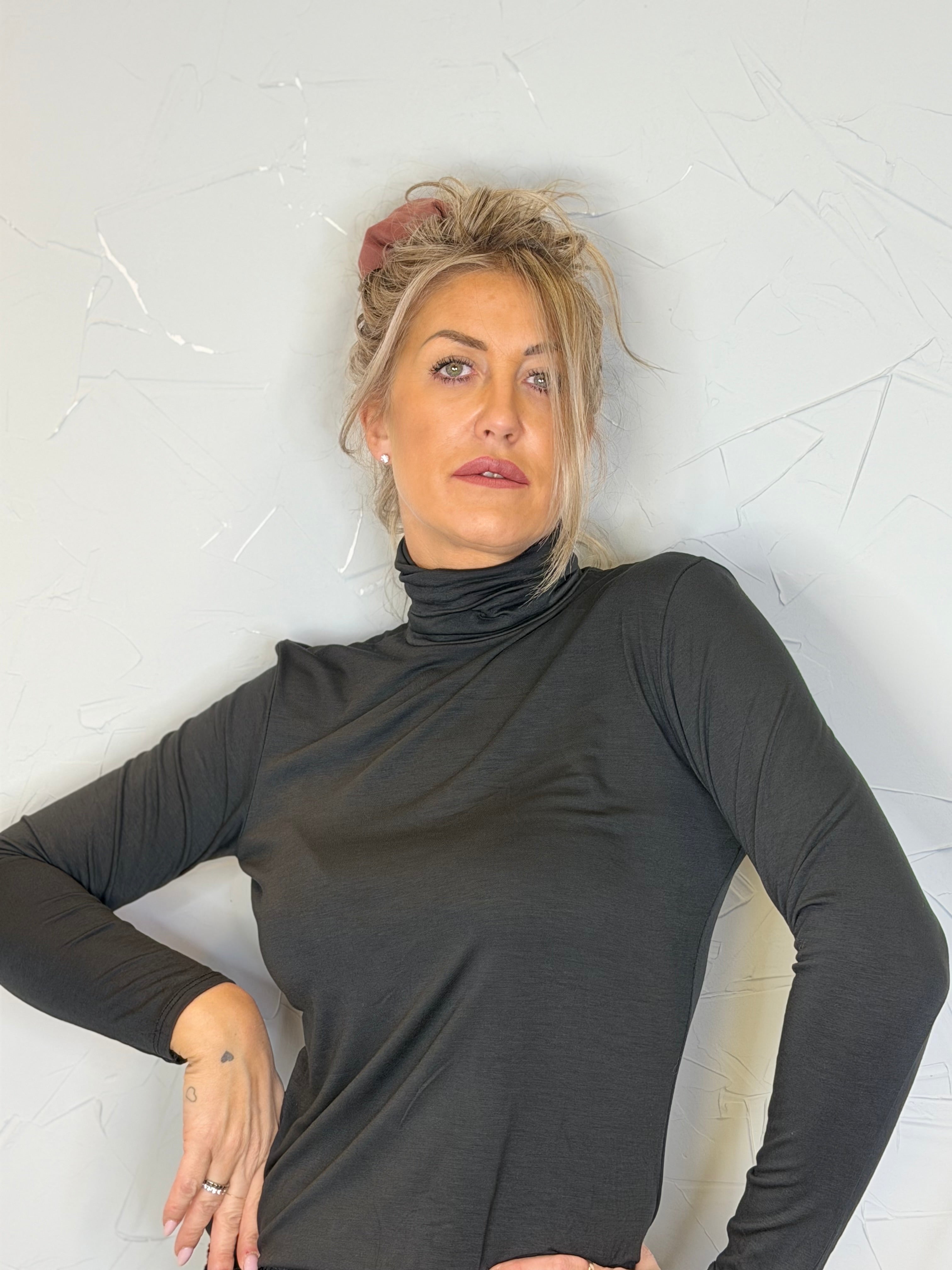 Maglia termica collo alto