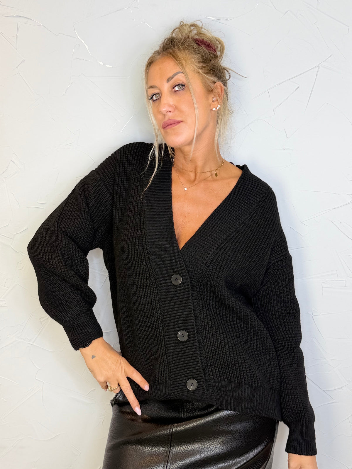 Cardigan basic lumina