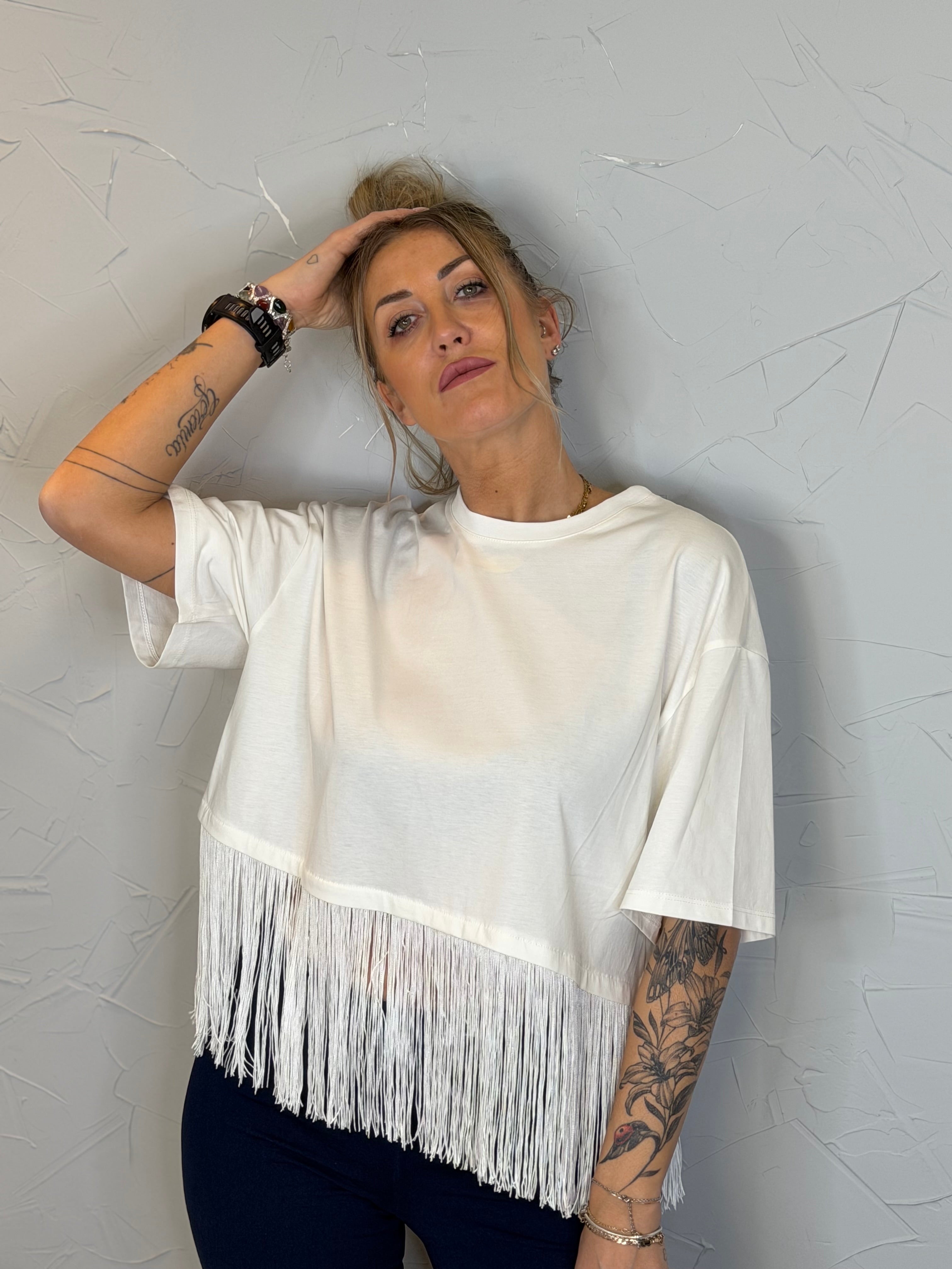 T-shirt frange