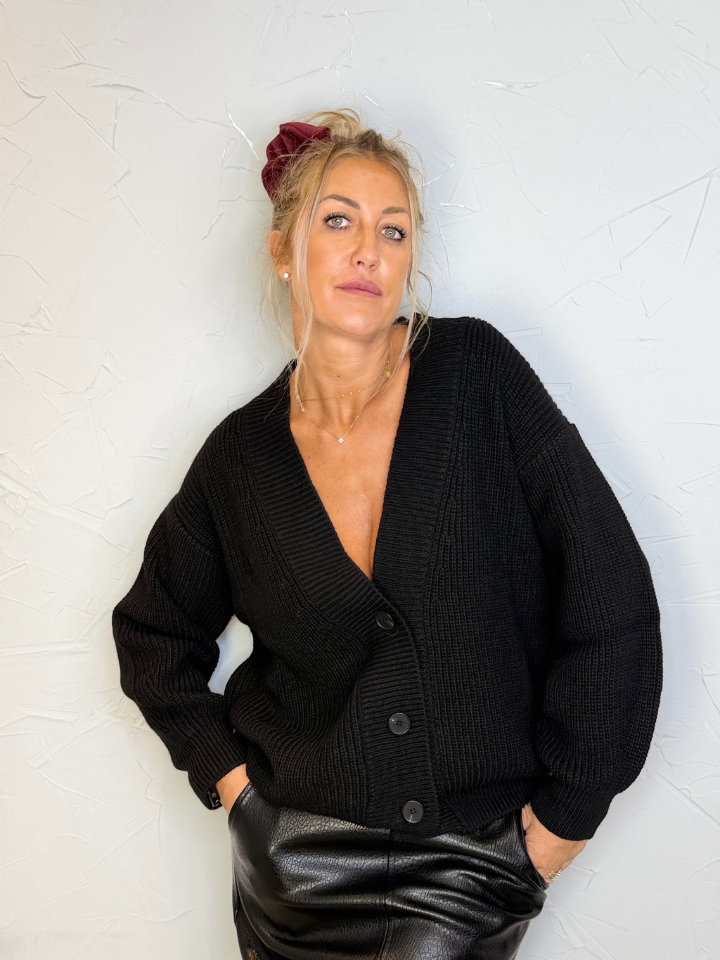 Cardigan basic lumina