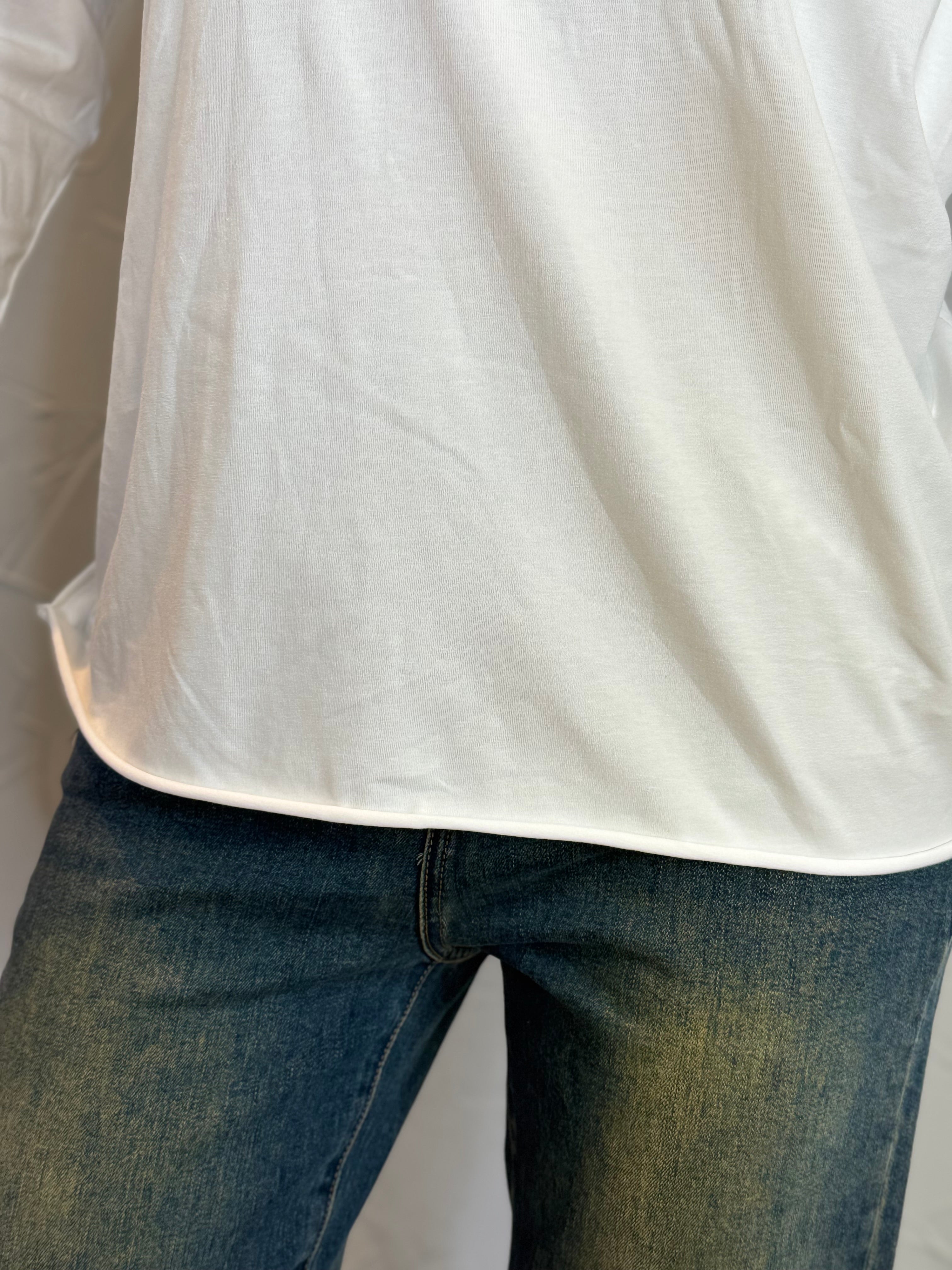 T-shirt taglio laser manica lunga
