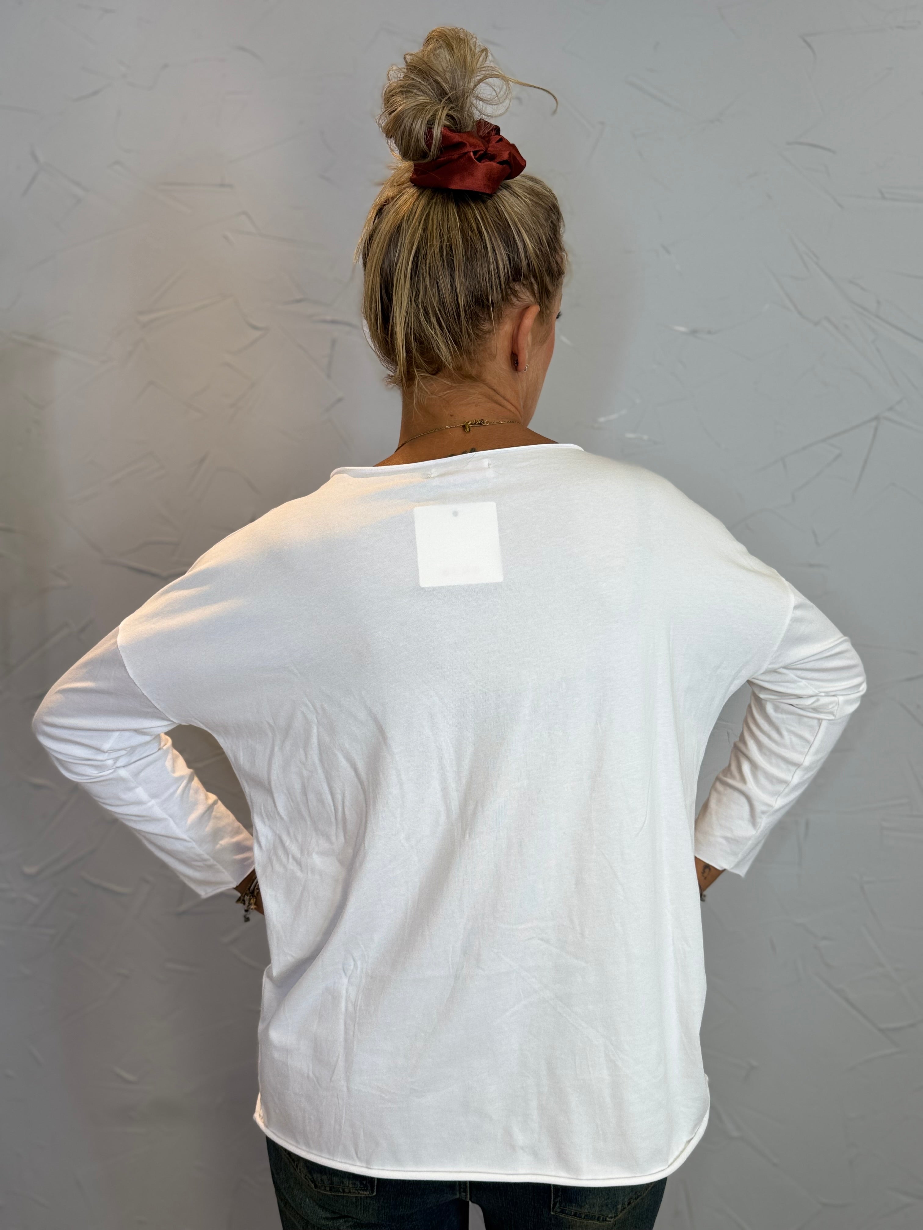T-shirt taglio laser manica lunga