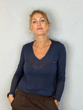 Maglia velo scollo a V