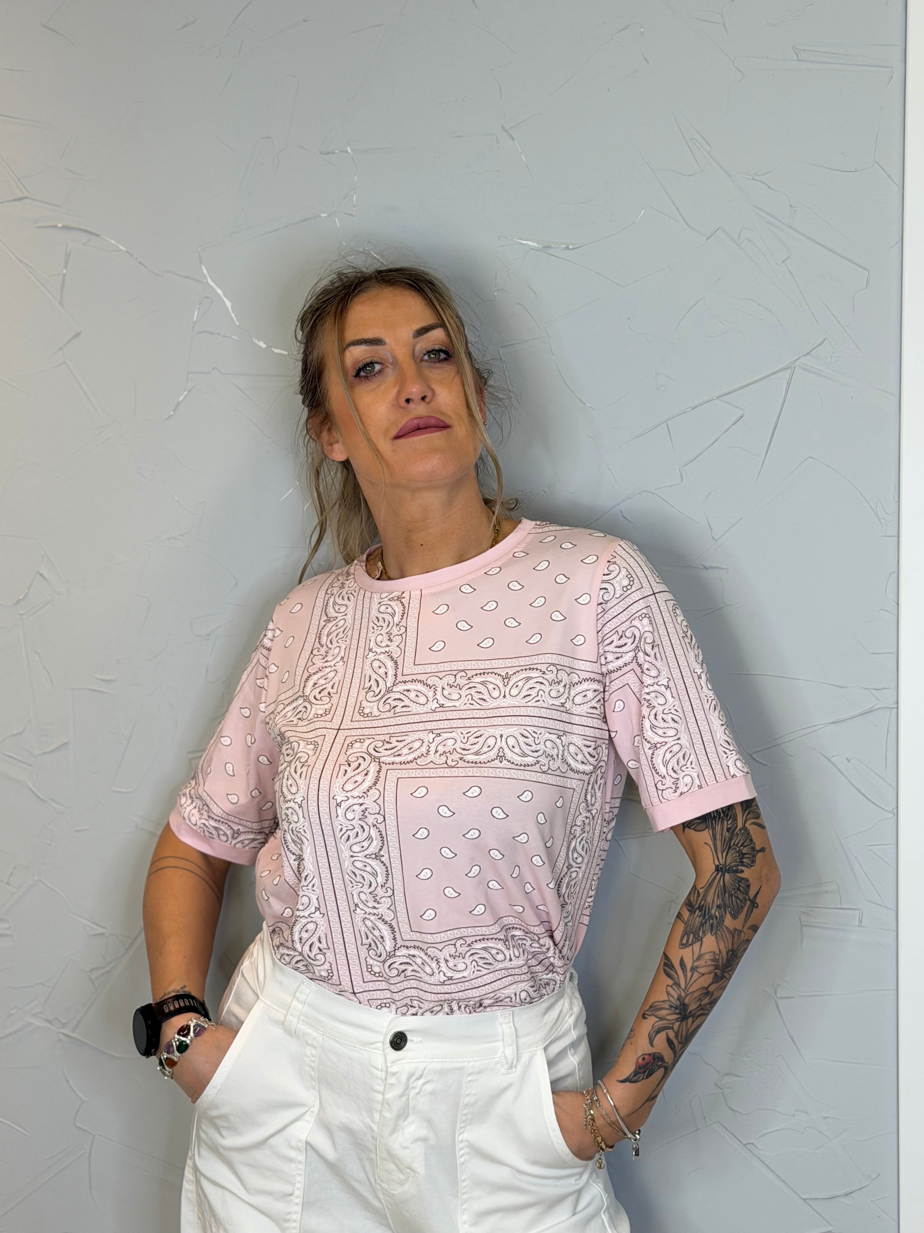 T-shirt bandana cotone