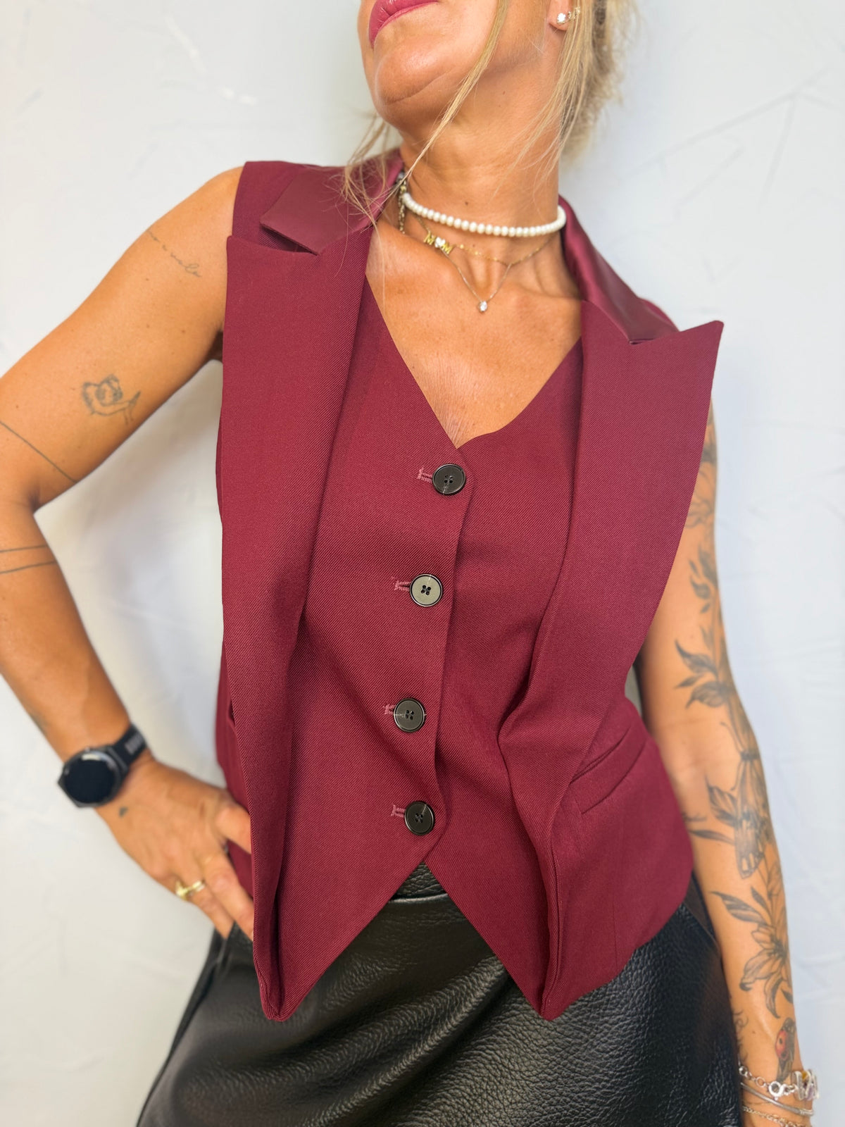 Gilet Borgogna