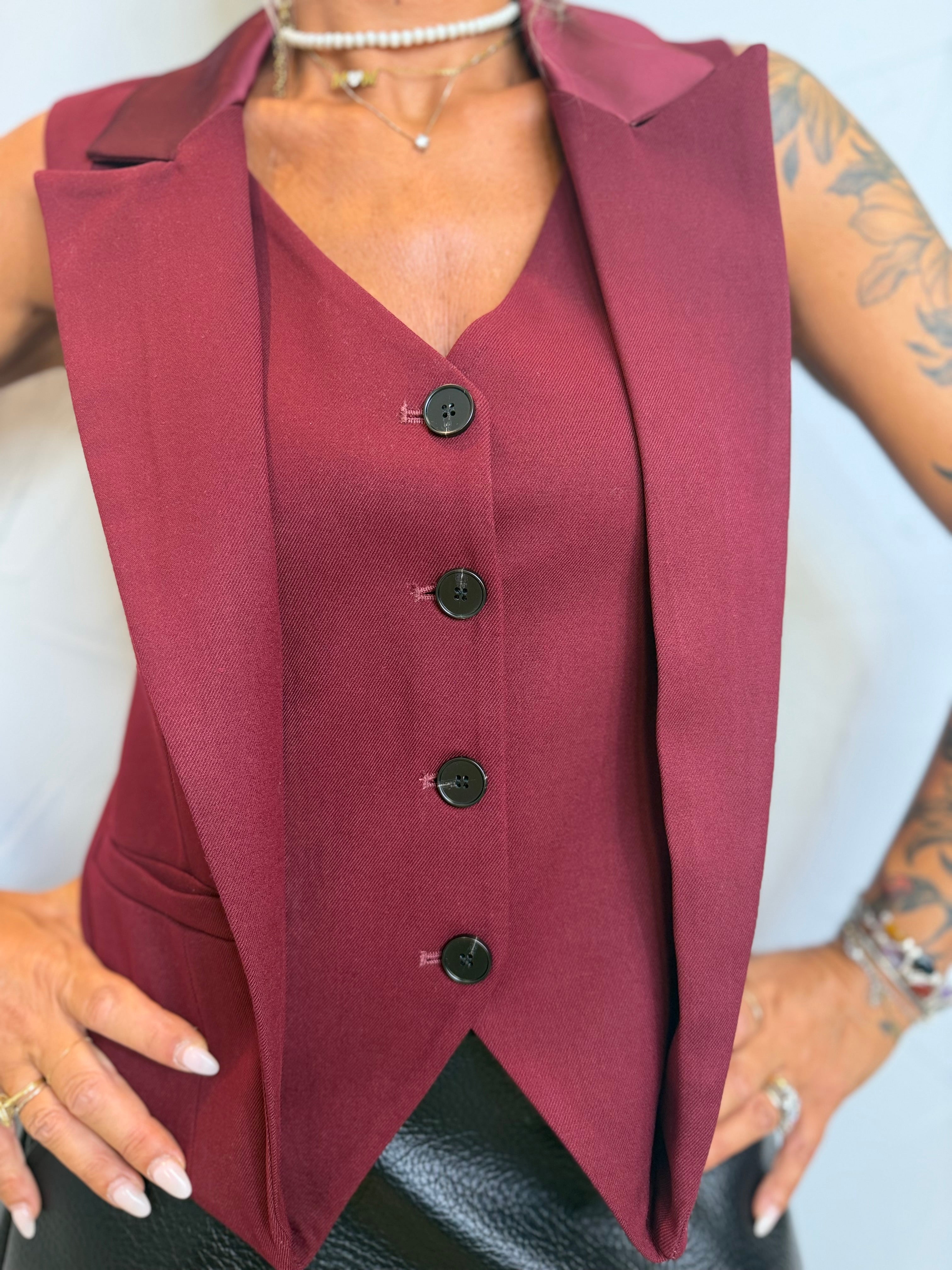 Gilet Borgogna