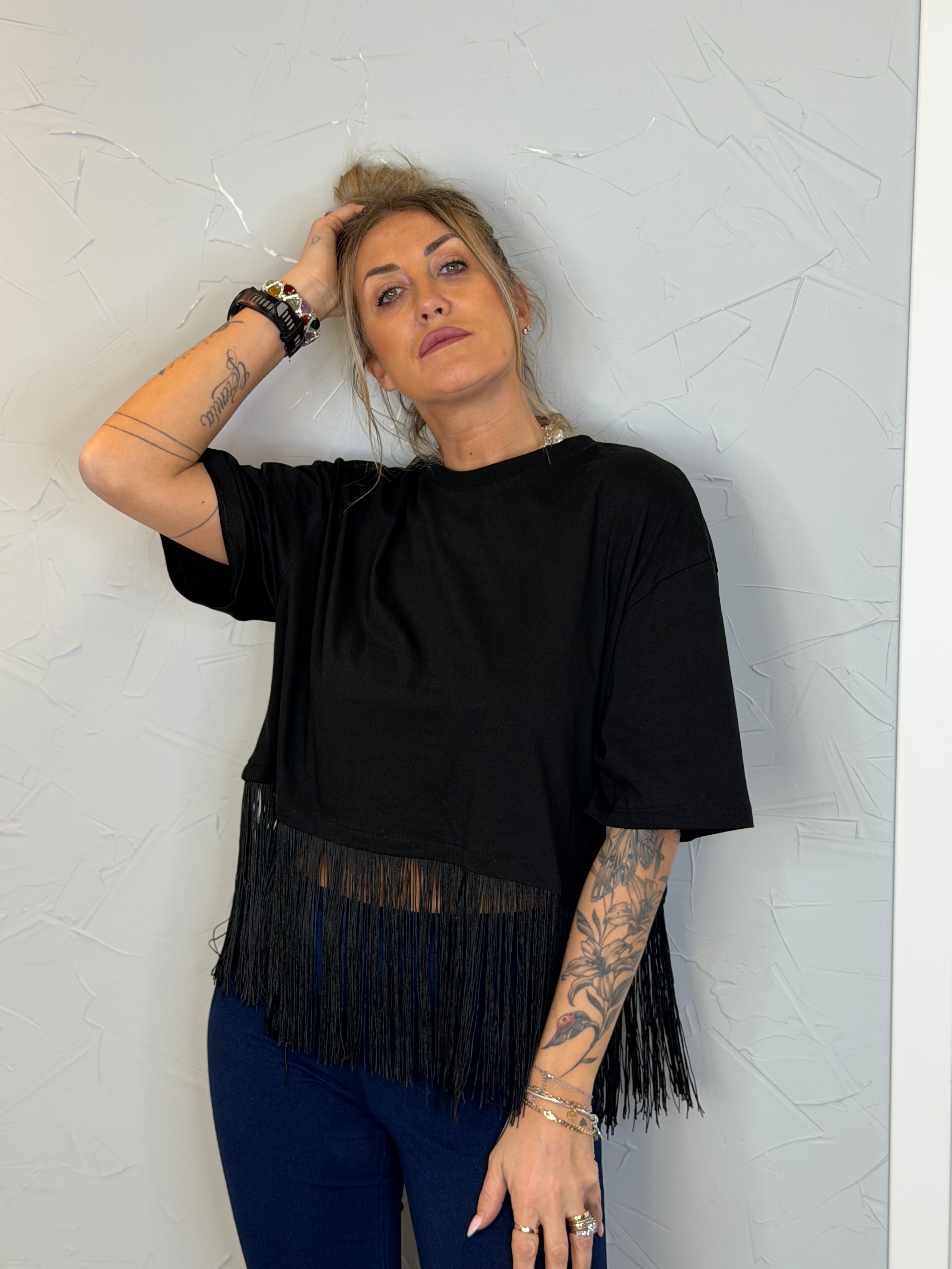 T-shirt frange