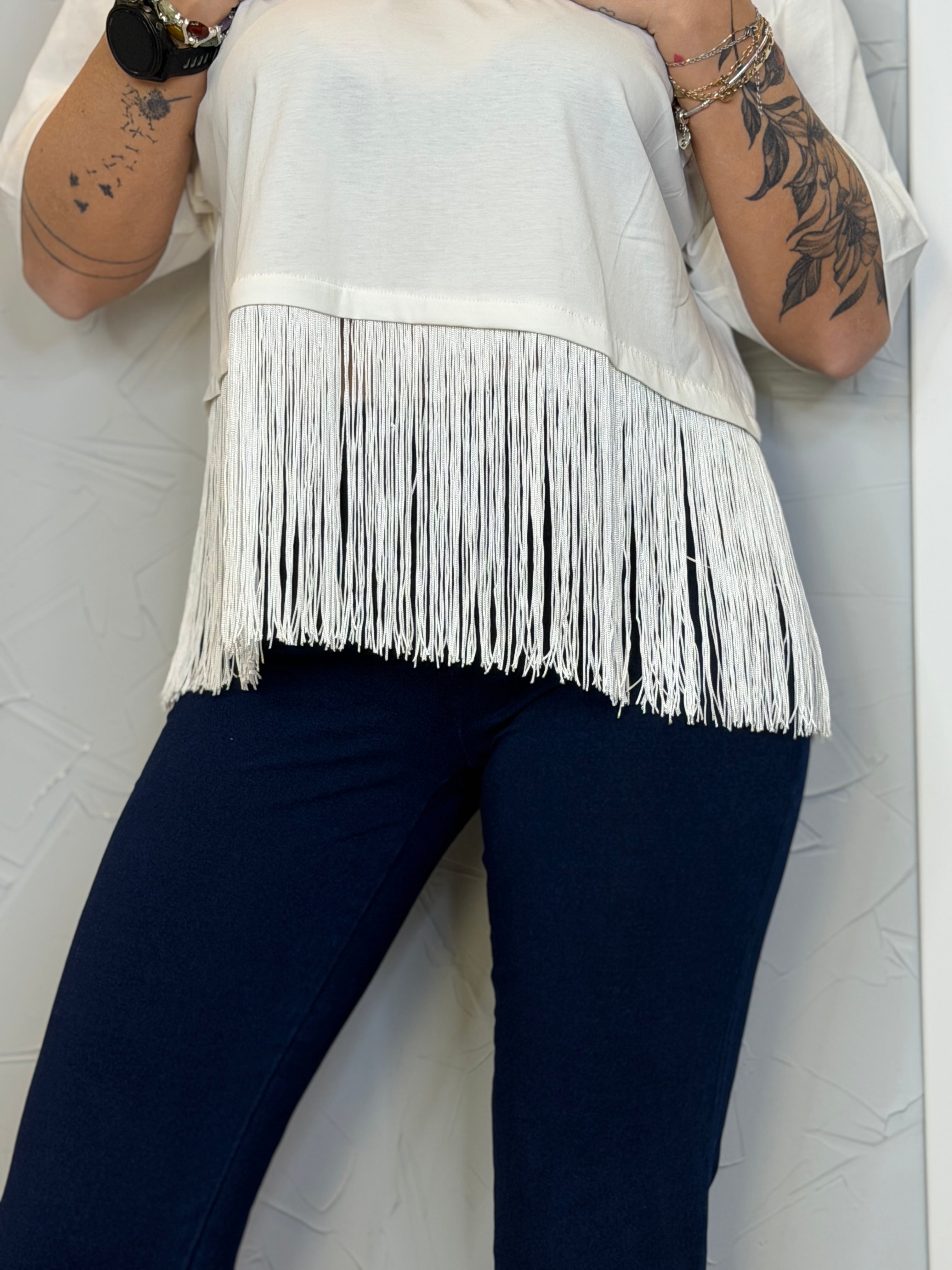 T-shirt frange