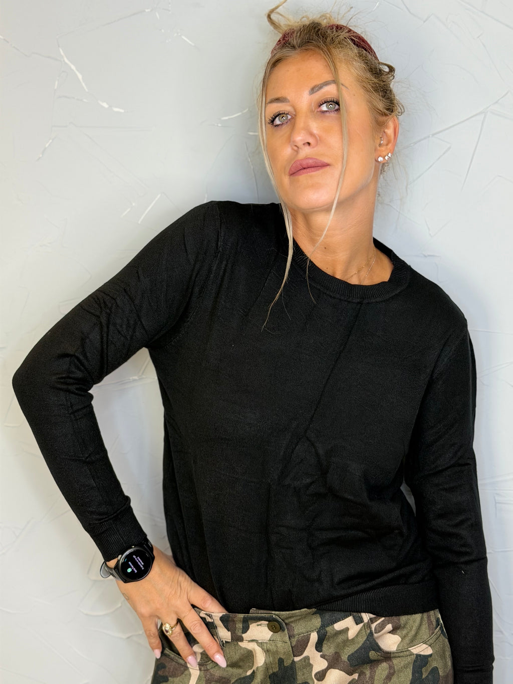 Maglia basic giro collo