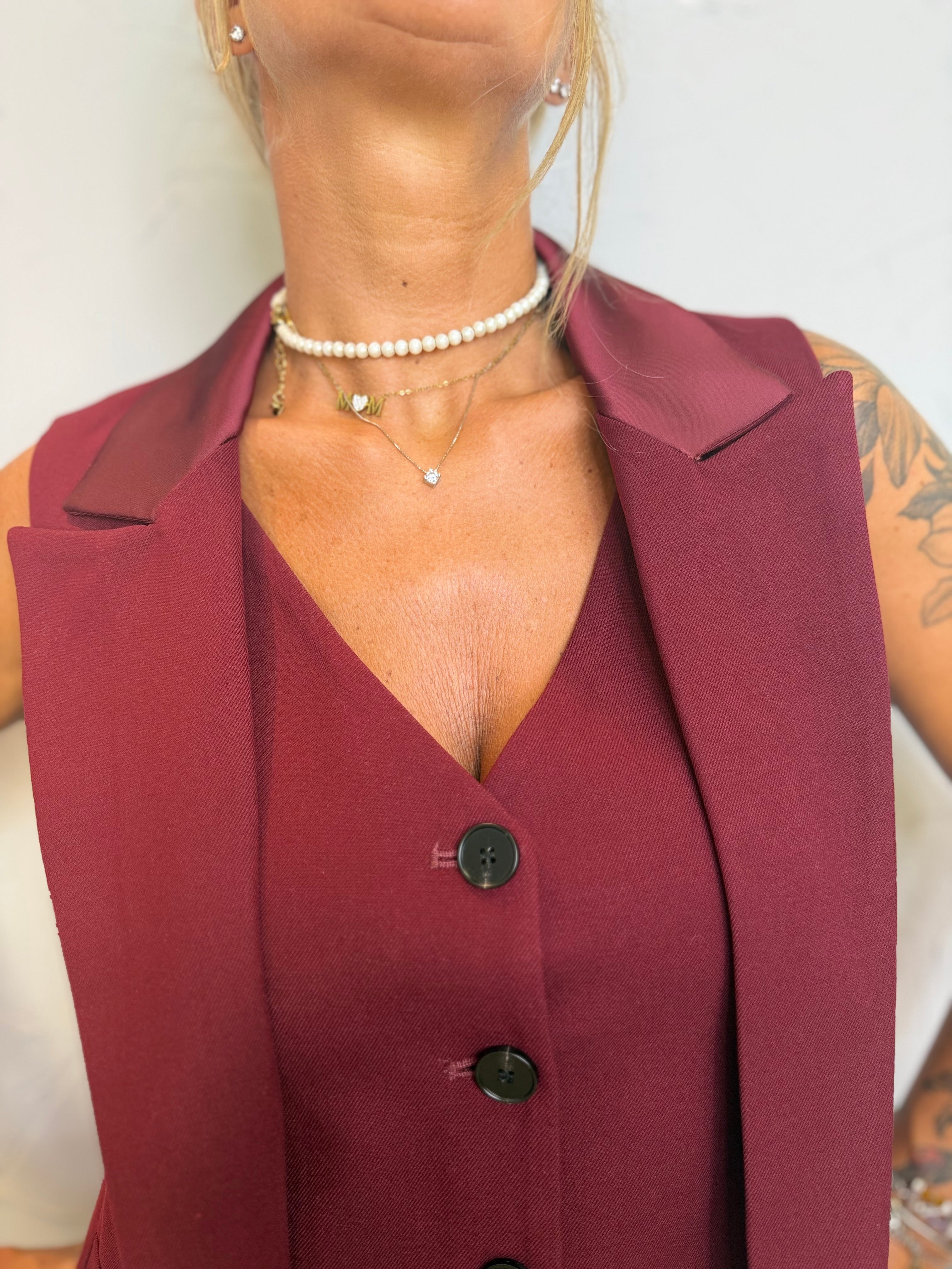 Gilet Borgogna