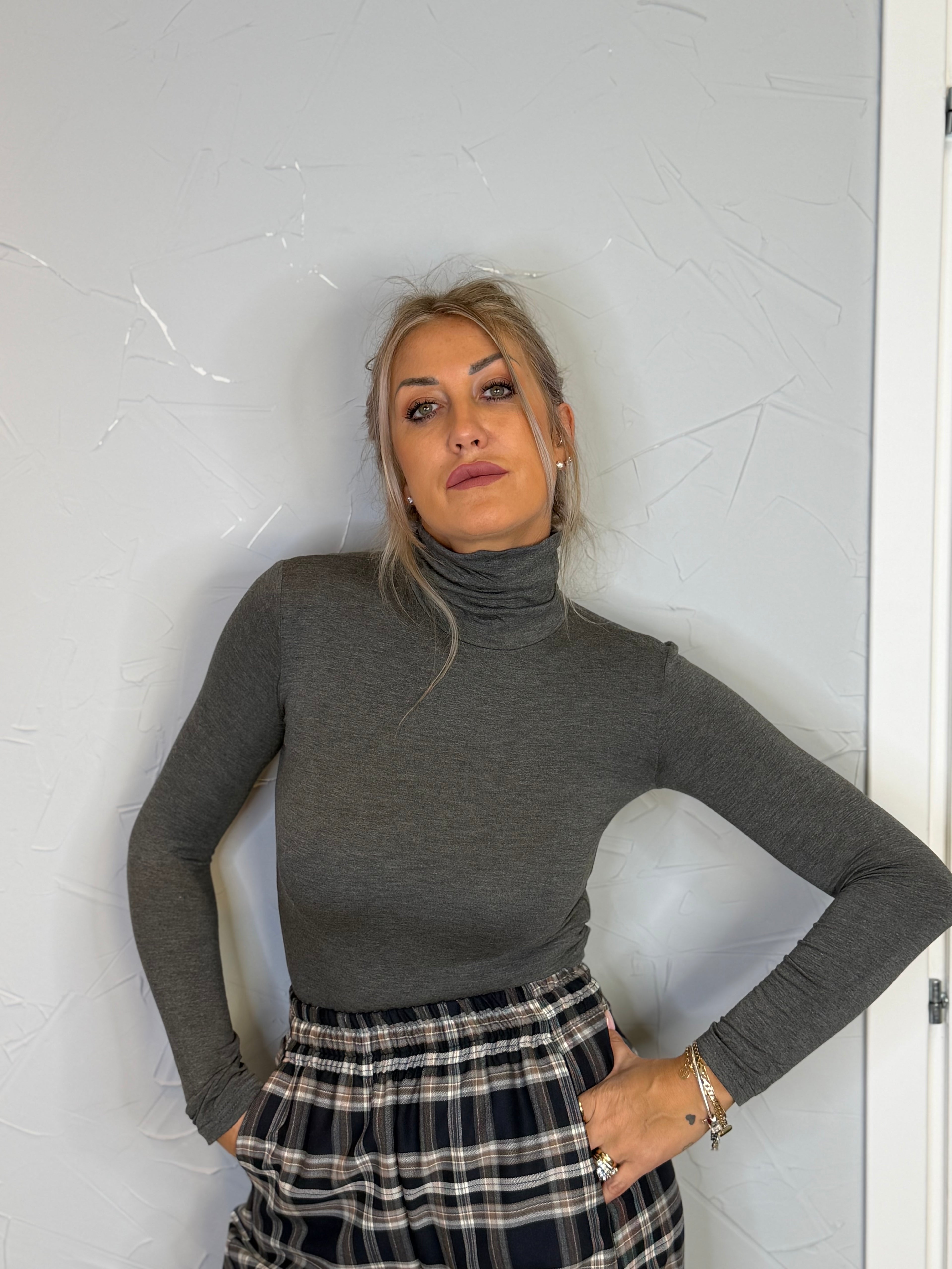 Maglia termica collo alto