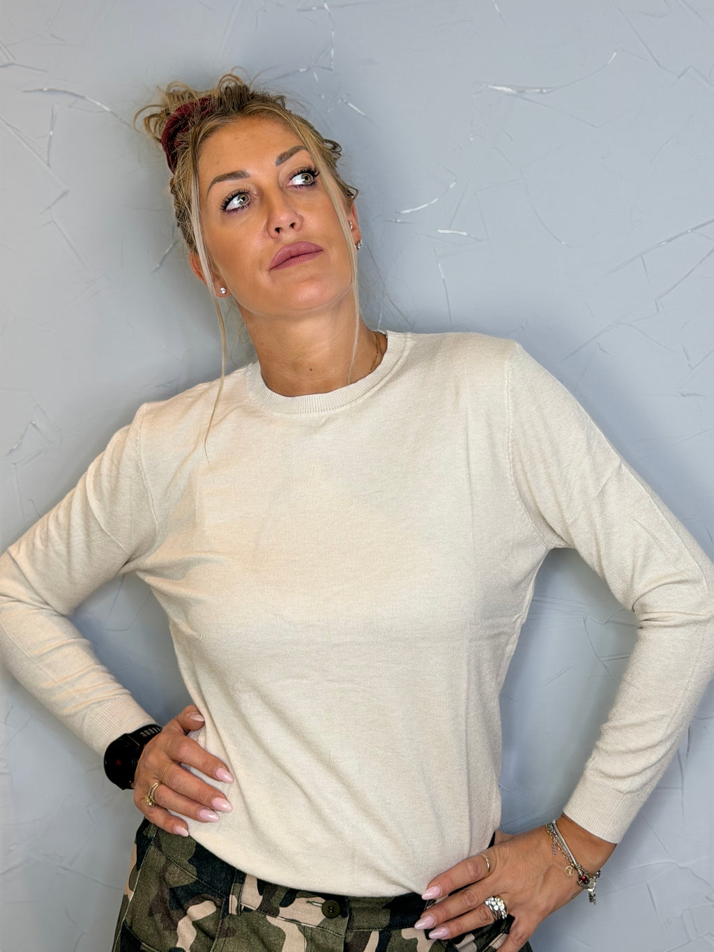 Maglia basic giro collo