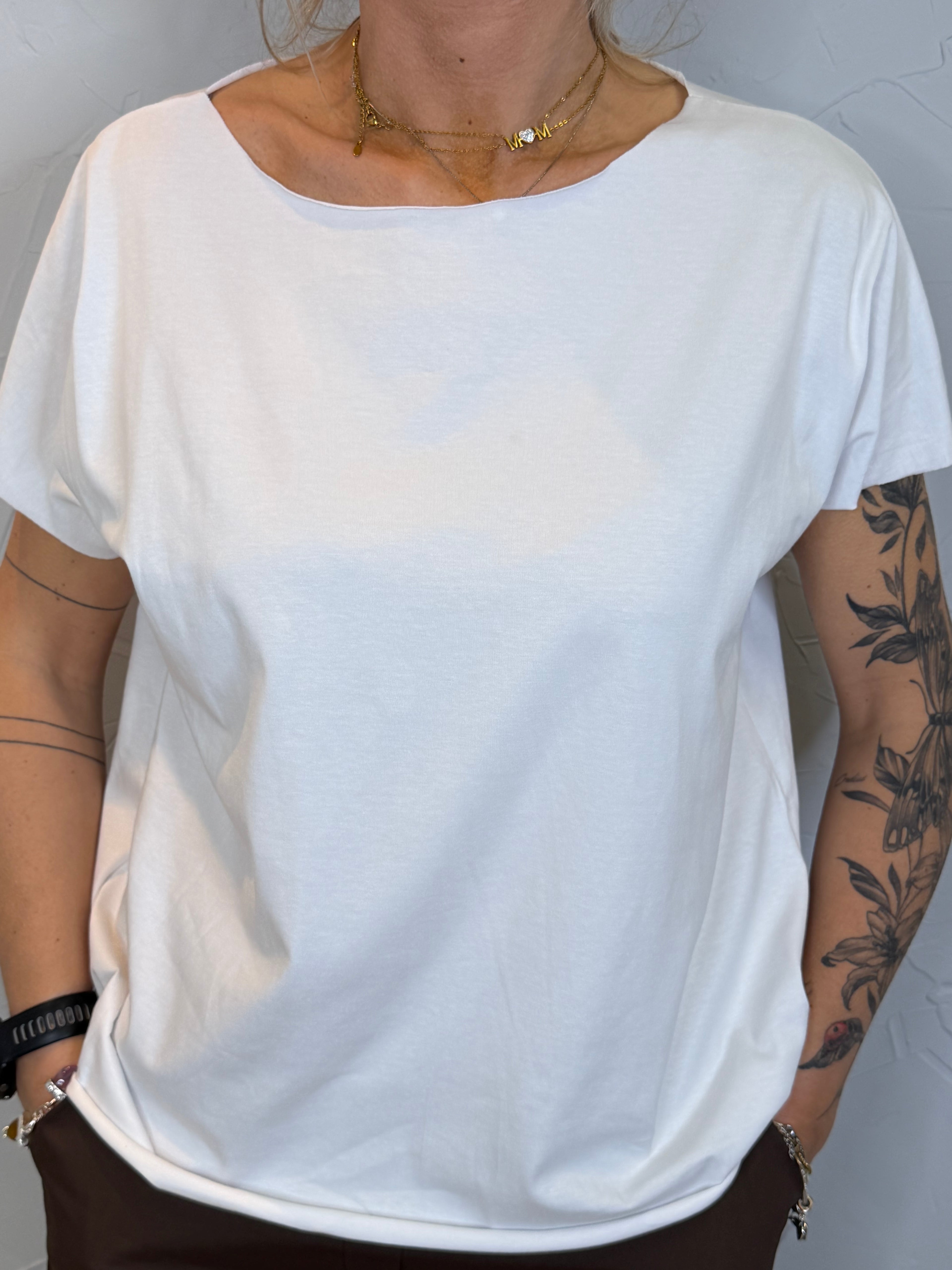 T-shirt taglio laser manica corta