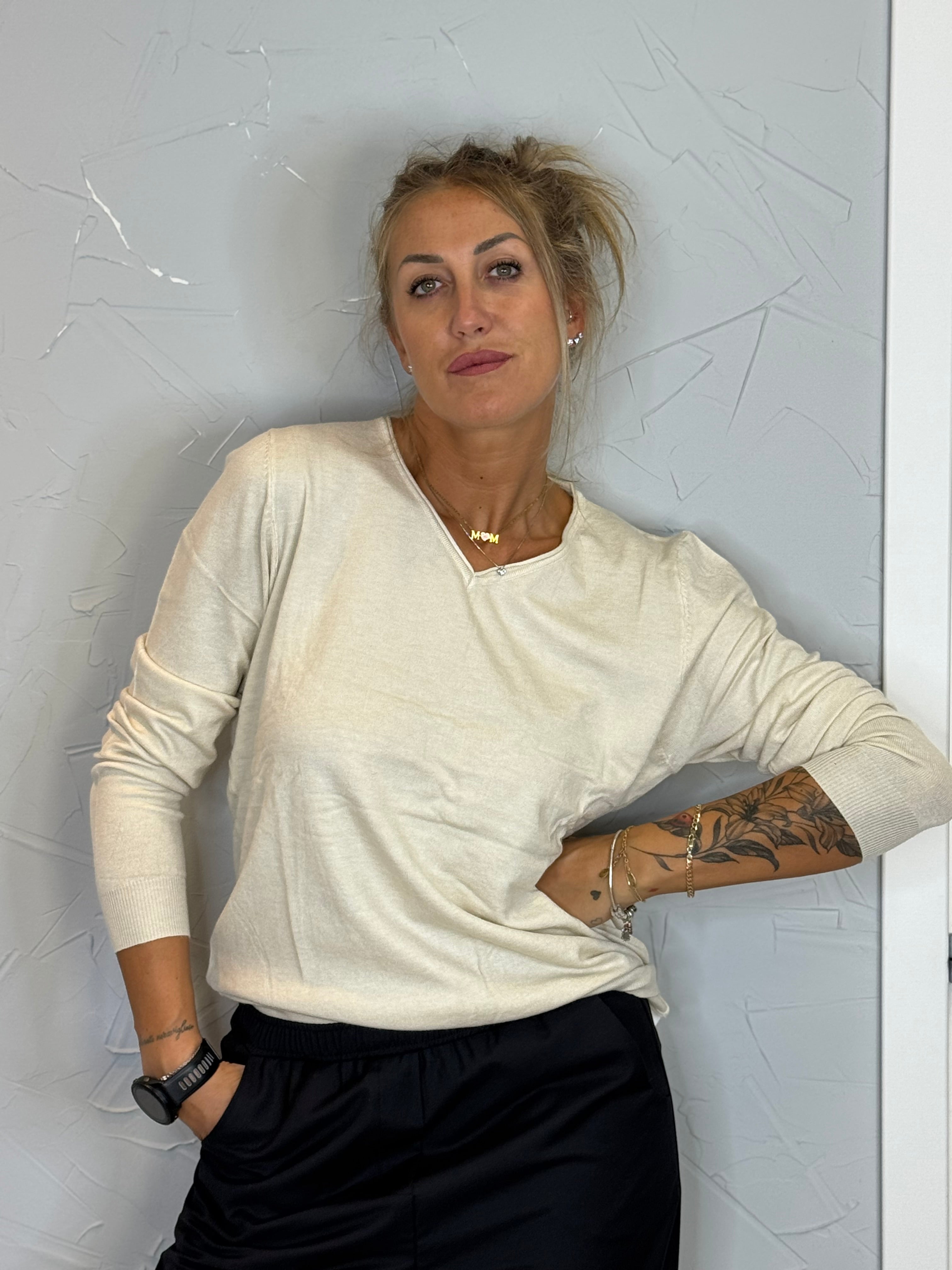 Maglia Basic Scollo a V