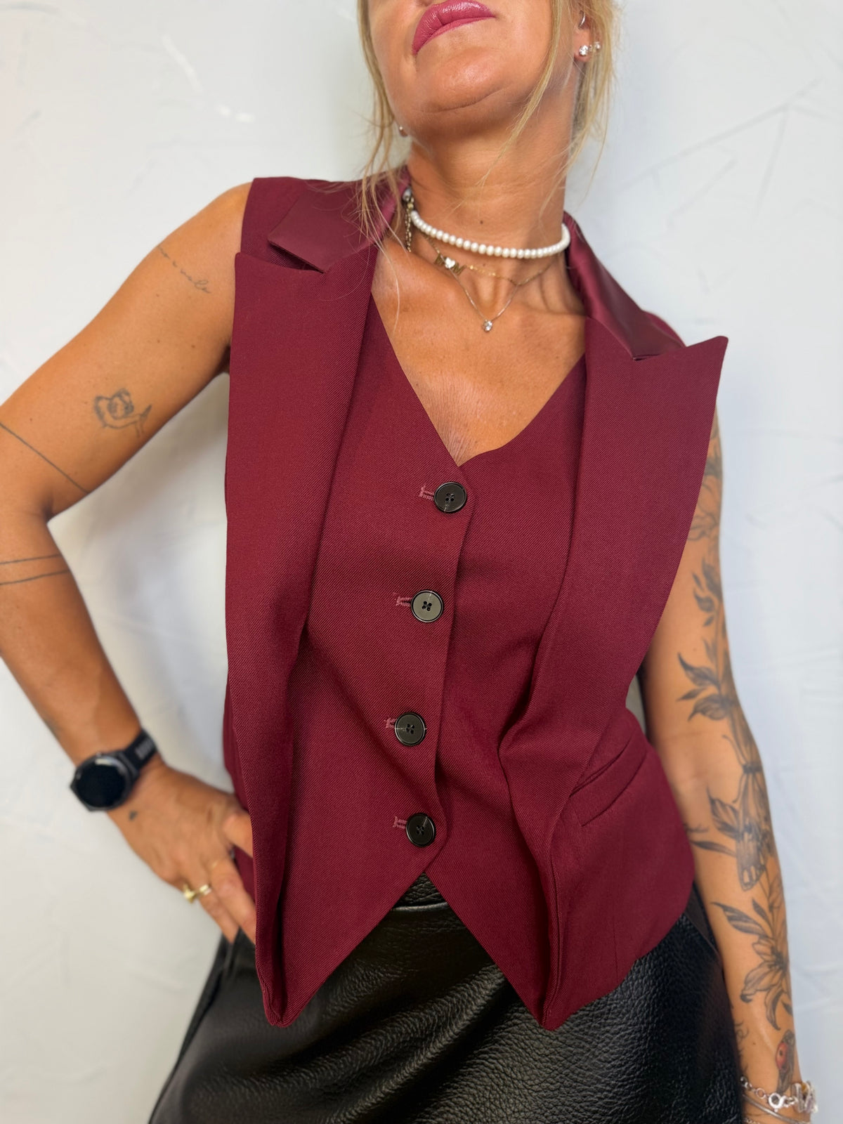 Gilet Borgogna