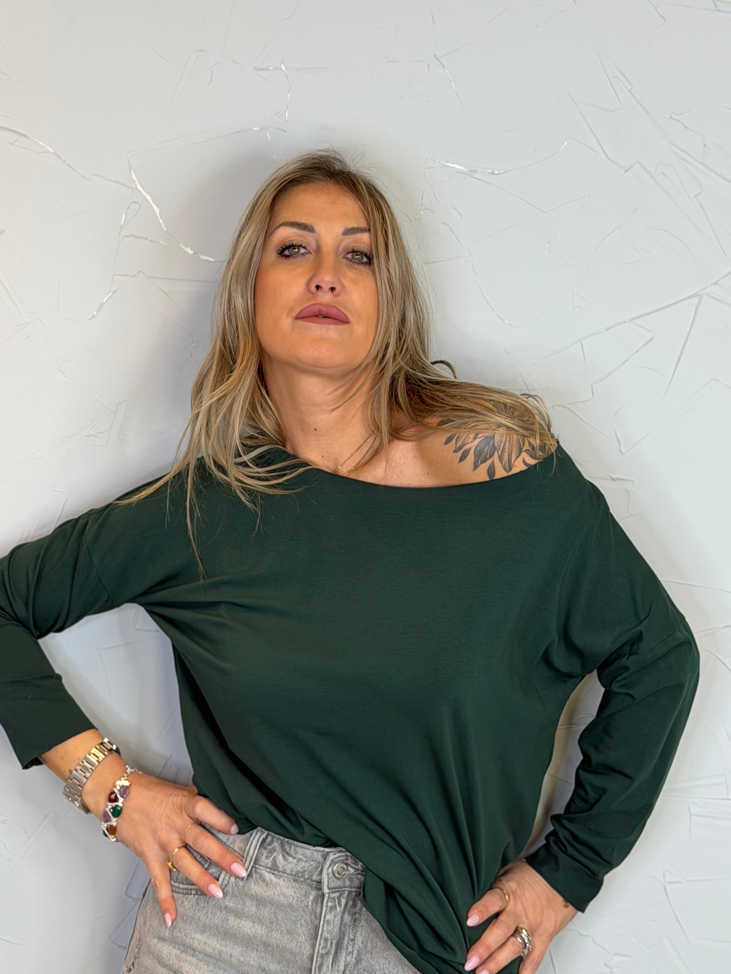 T-shirt taglio laser manica lunga