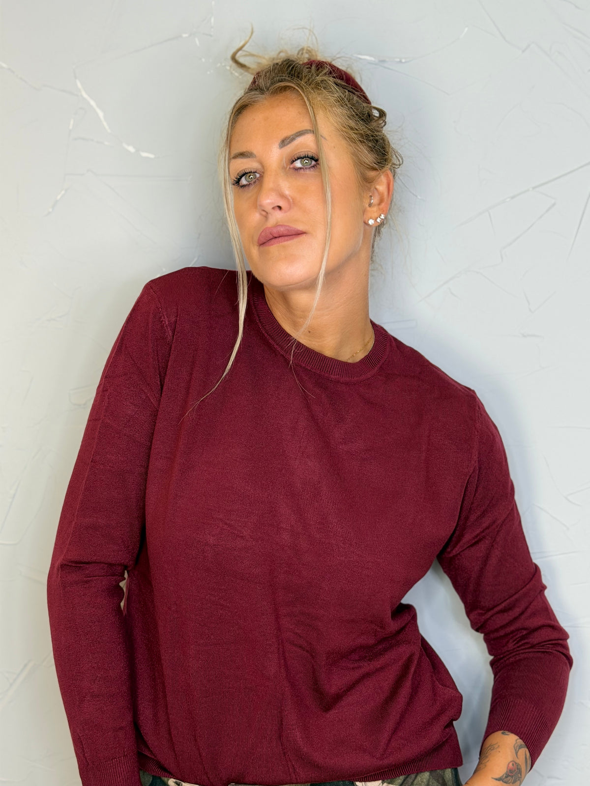 Maglia basic giro collo