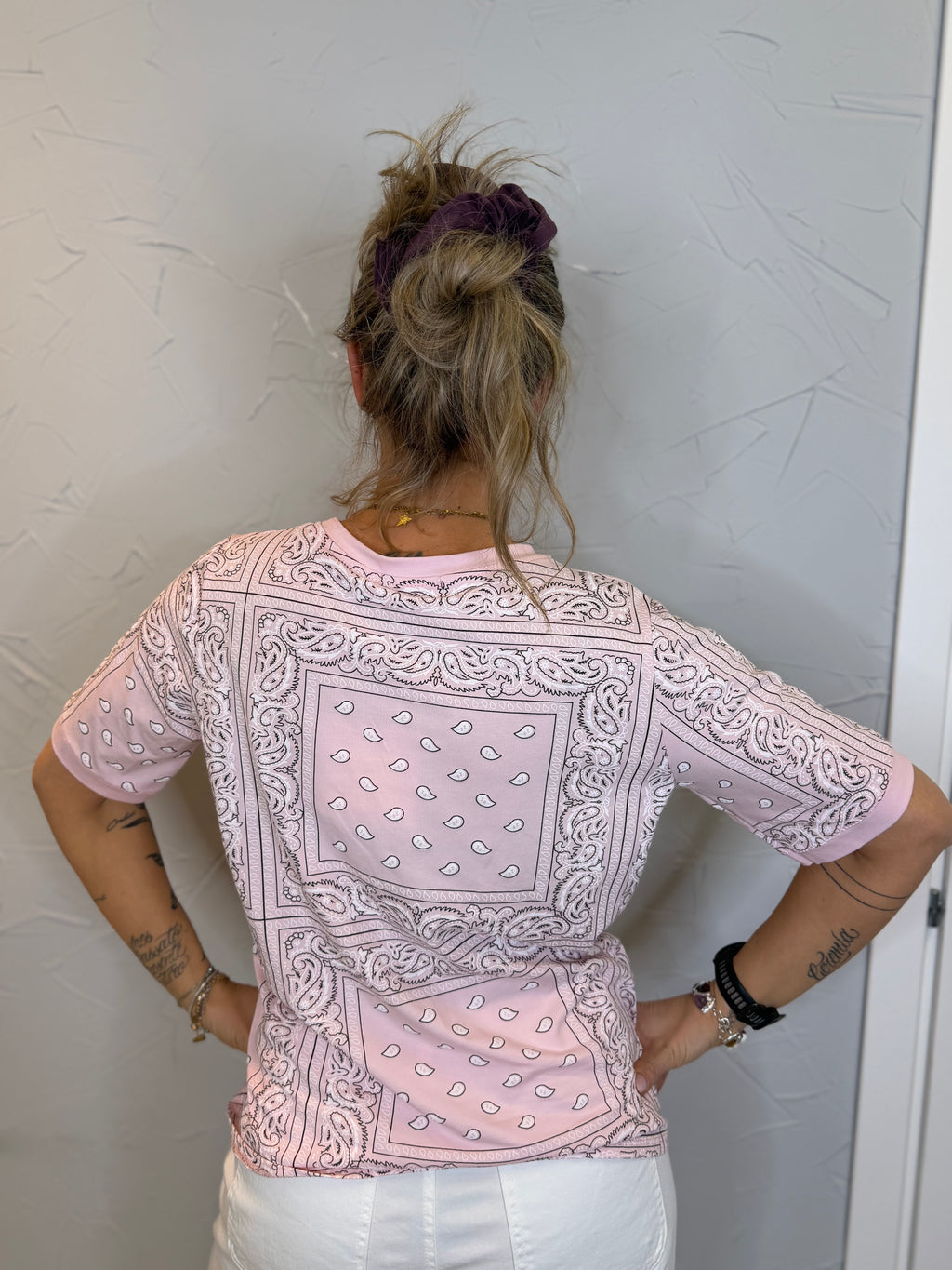 T-shirt bandana cotone