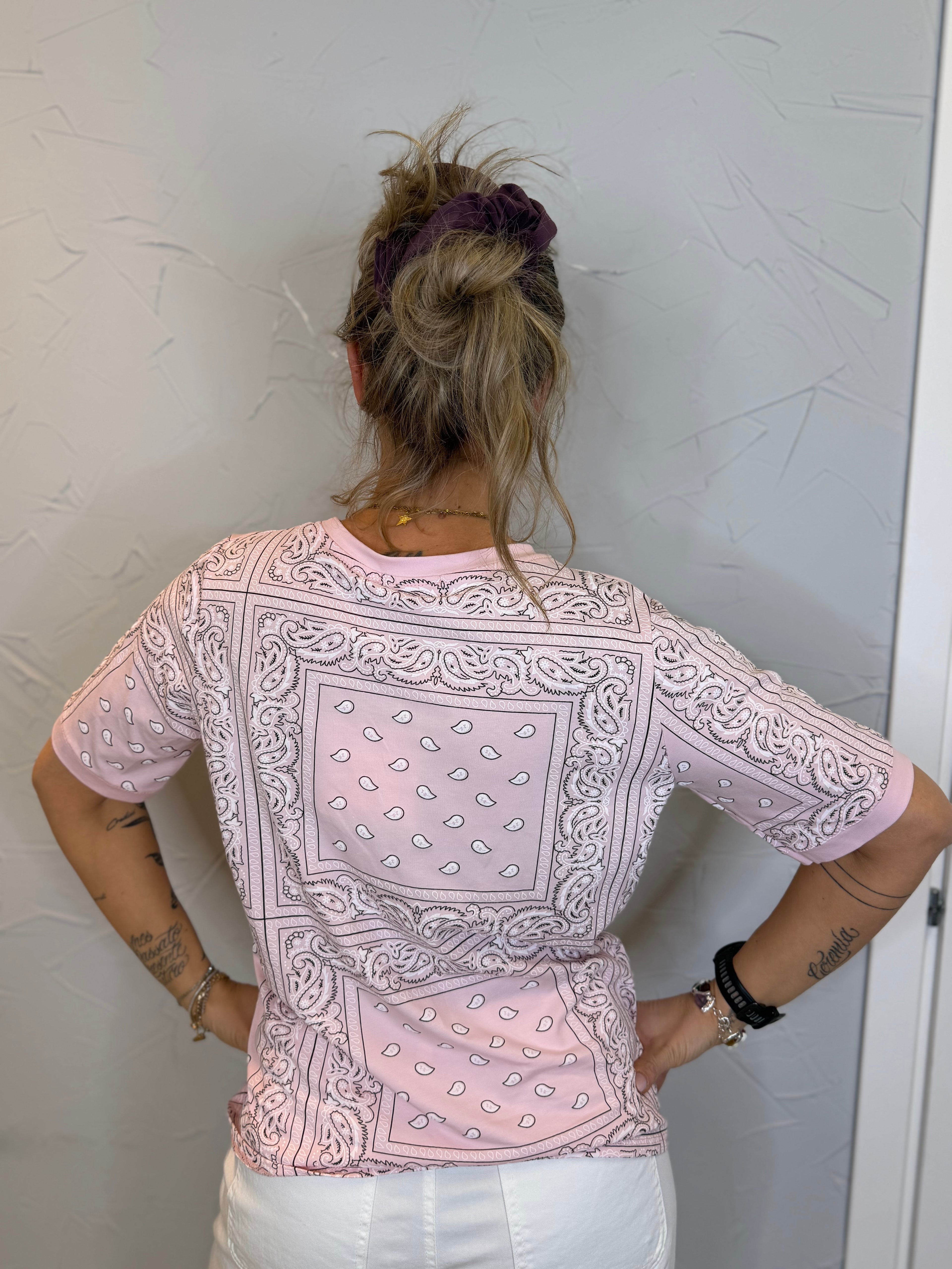 T-shirt bandana cotone