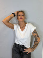 T-shirt Teresa scollo a V