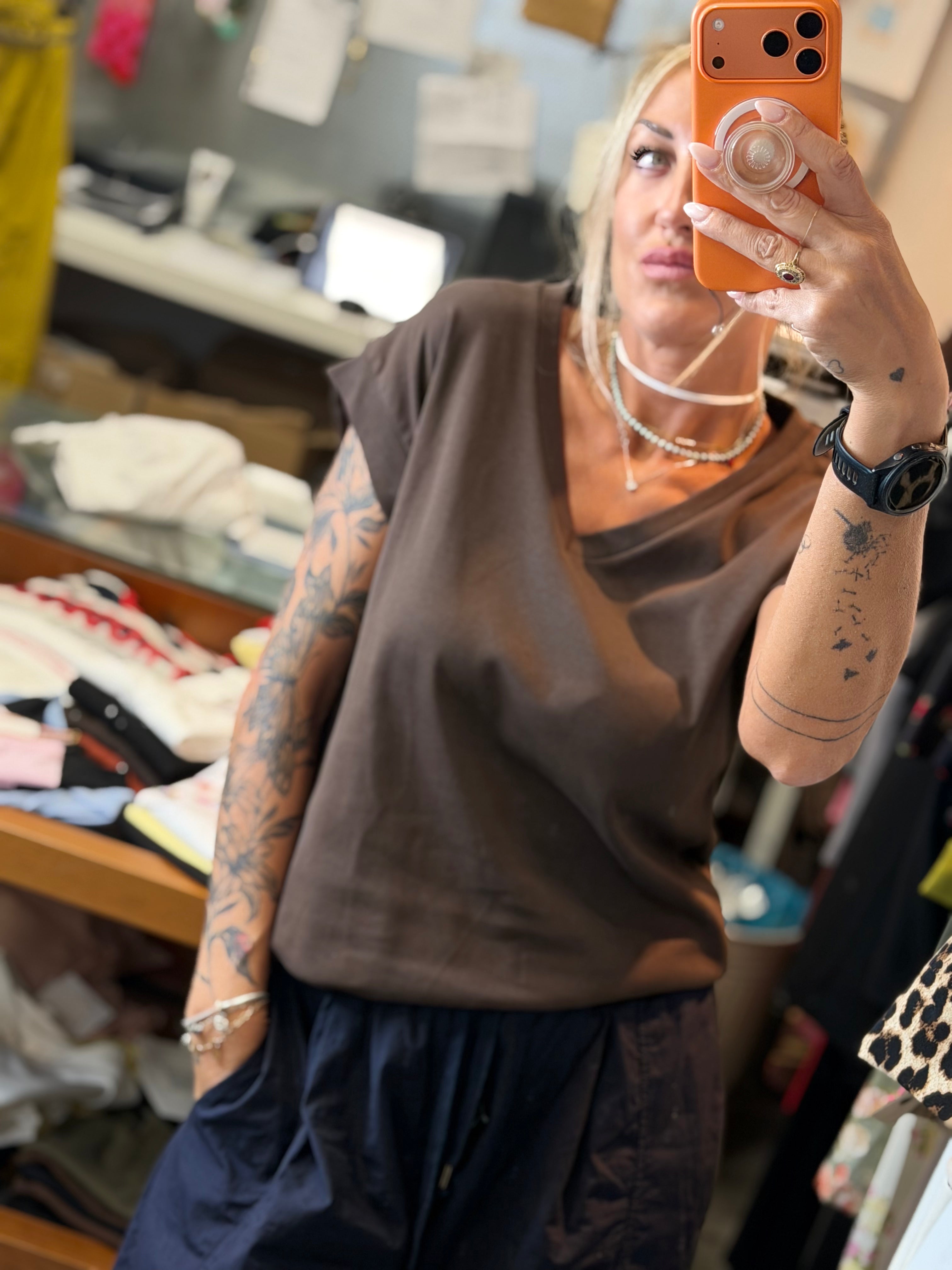 T-shirt Teresa scollo a V